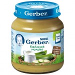 Пюре, Gerber (Гербер) 125 г кабачок молоко с 5 мес