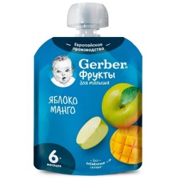 Пюре, Gerber (Гербер) 90 г яблоко манго